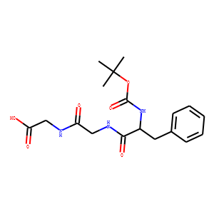 Structure chimique de (Tert-butoxycarbonyl)-L-phenylalanylglycylglycine