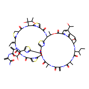 Structure chimique de Thiostrepton