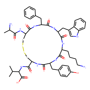 Structure chimique de Urotensin II-related peptide