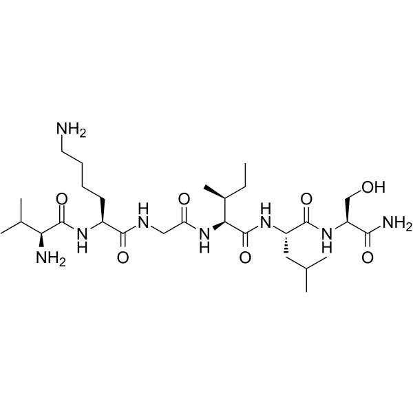 Structure chimique de VKGILS-NH2